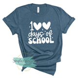 100 Days of School Hearts
