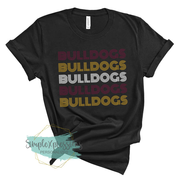 YOUTH Bulldogs Retro Stripes