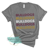 Bulldogs Retro Stripes