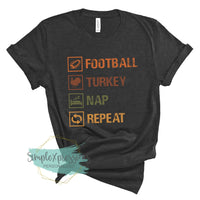 Football Turkey Nap Repeat