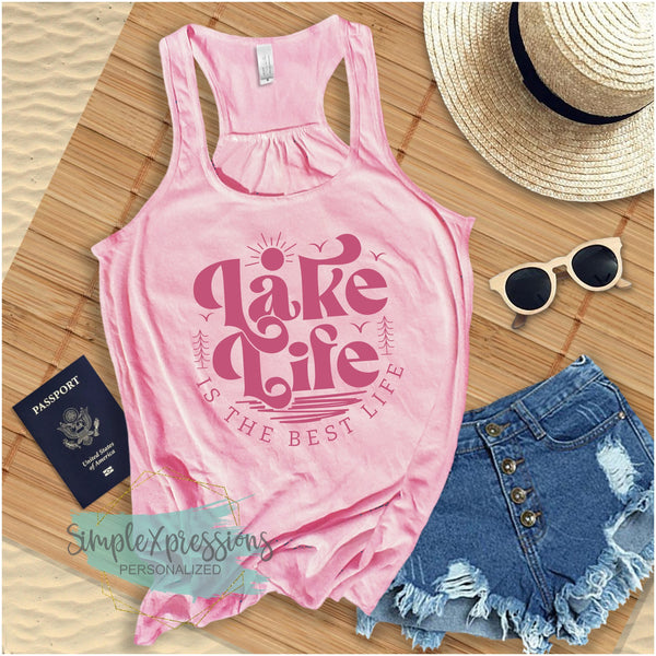 Lake Life is the Best Life Ladies Tank