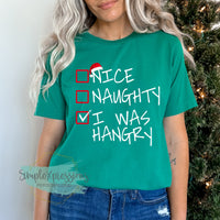 Nice, Naughty, I was Hangry