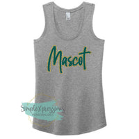 Puff & Glitter Custom Mascot Ladies Tank