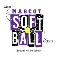 Custom Mascot Softball