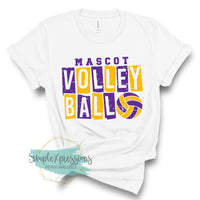 Custom Mascot Volleyball